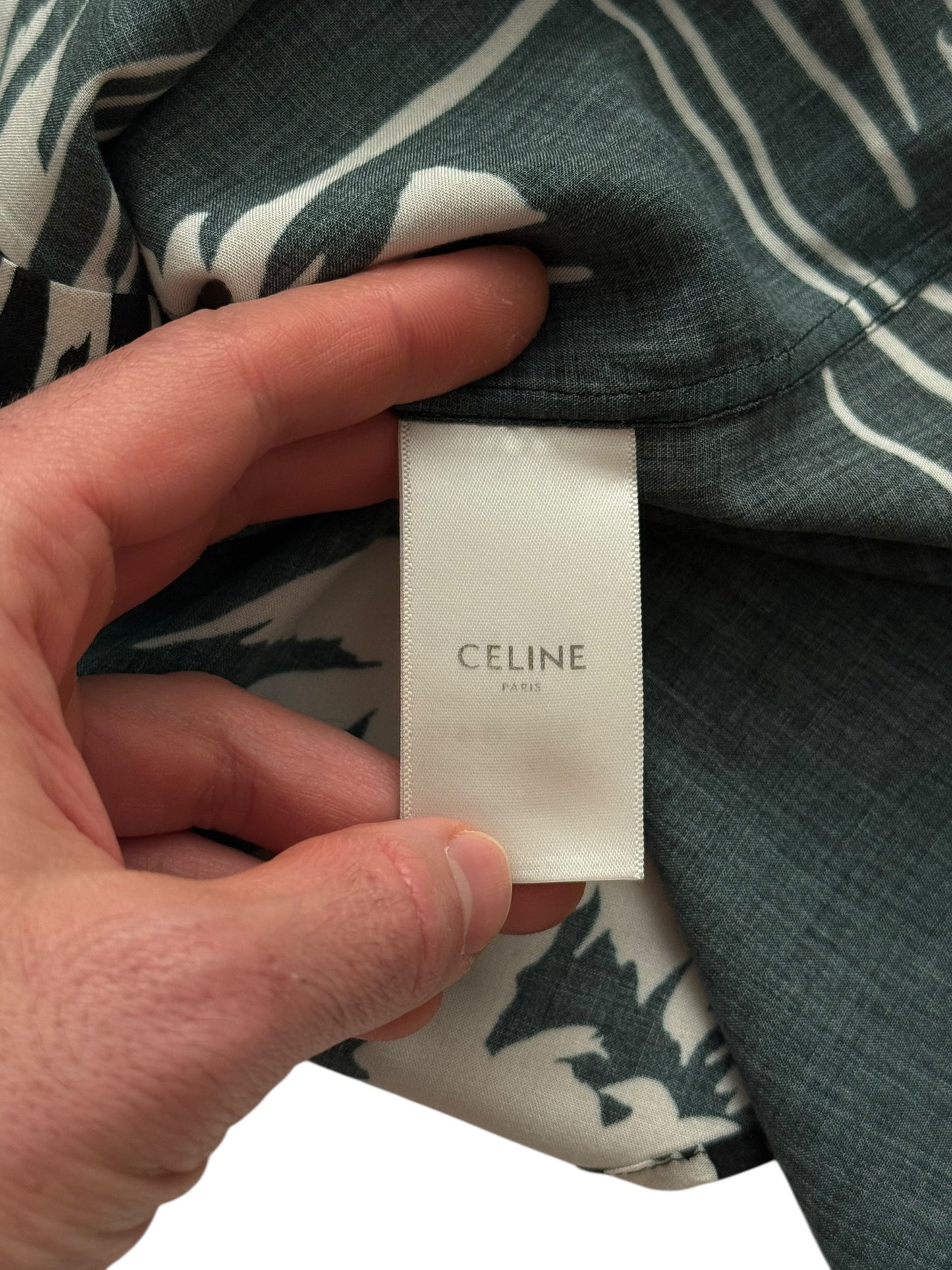 Viscose Palm Tree Long Sleeve Shirt