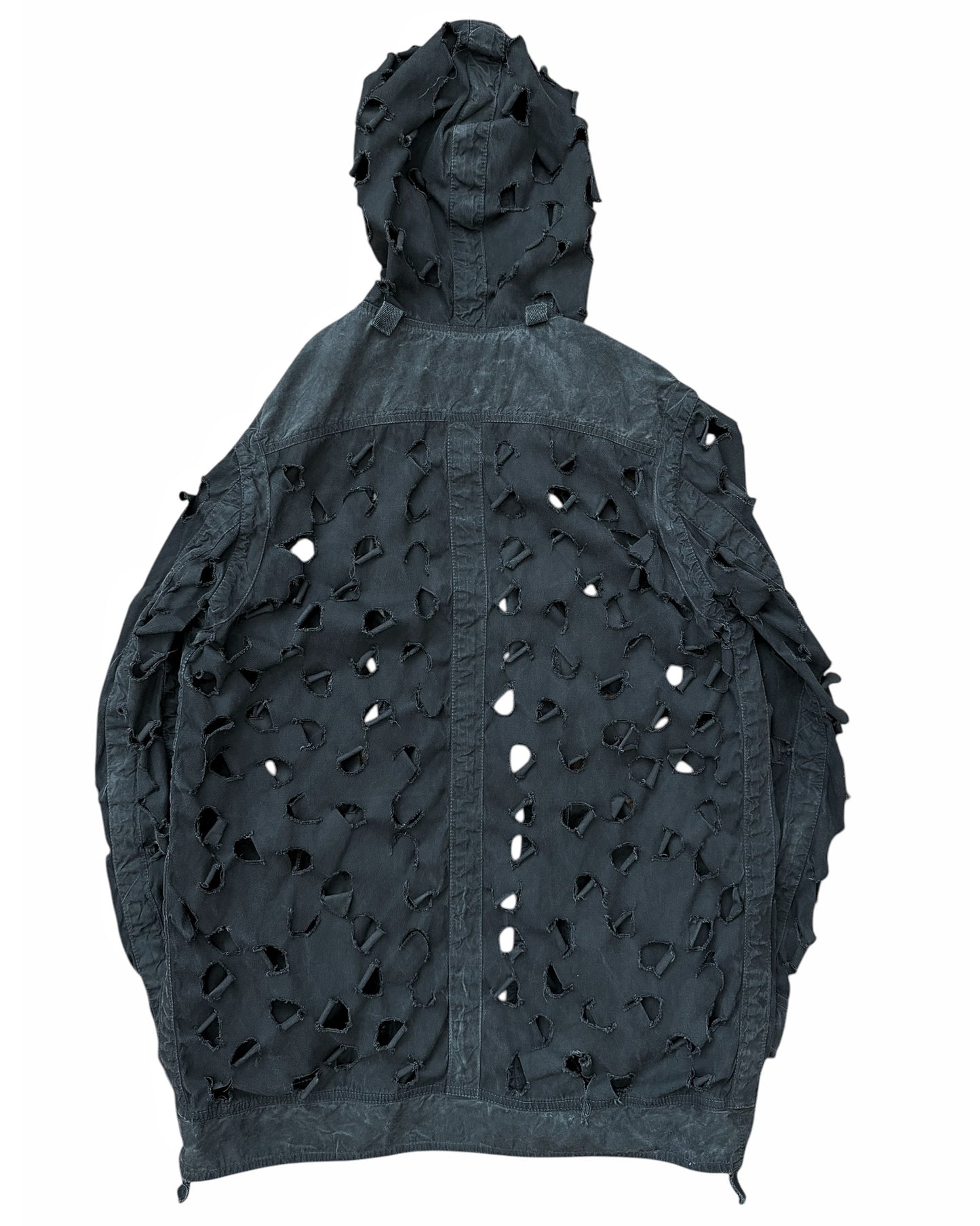 Blade Cut Layer Hooded Jacket