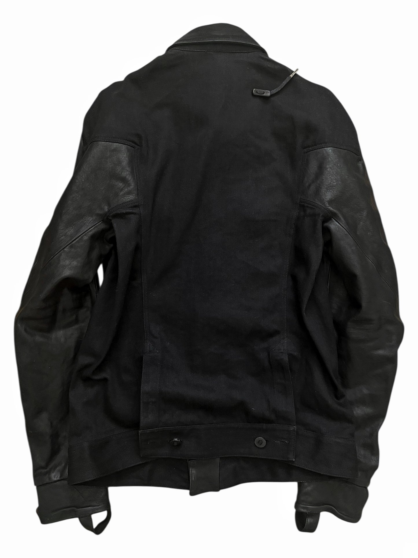 Tejana Horse Leather Trucker Parachute Jacket