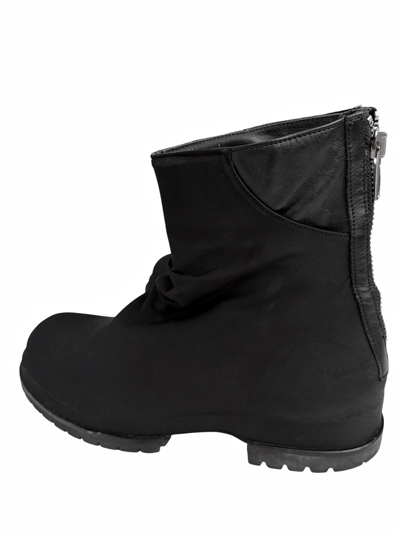 Black Marathon Draped Boot