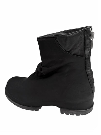 Black Marathon Draped Boot
