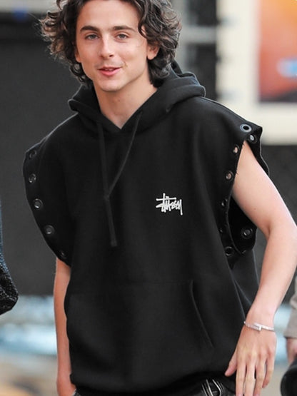 x Stussy Sleeveless Rivet Hoodie