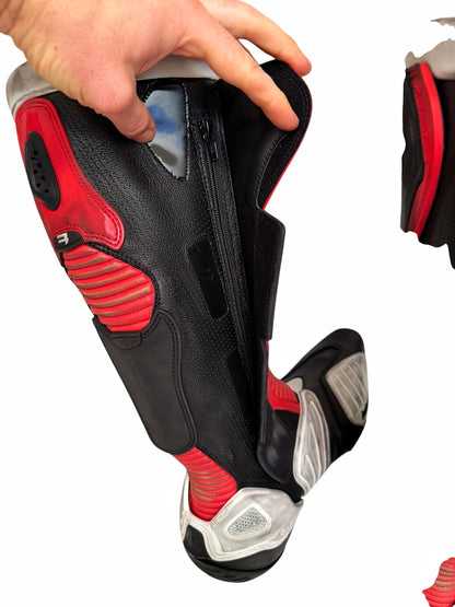 2023 Oversized Biker Motorcycle Boots High Red