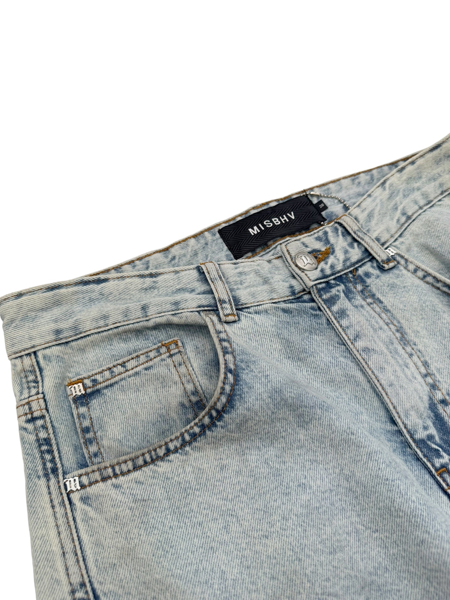 Grunge Wash Denim Cargo