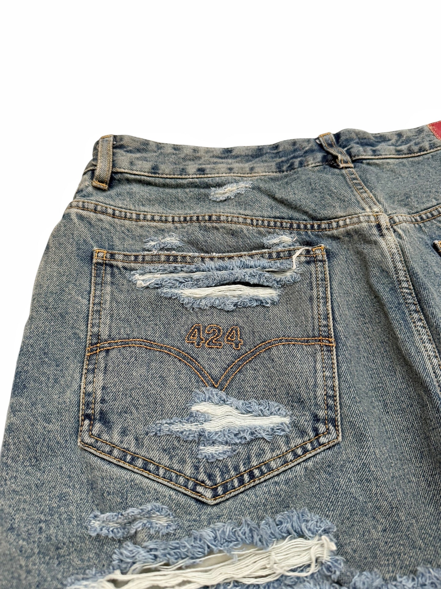 Distressed Big Daddy Baggy Denim Jeans