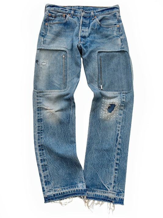 Reworked Vintage Patchwork Denim