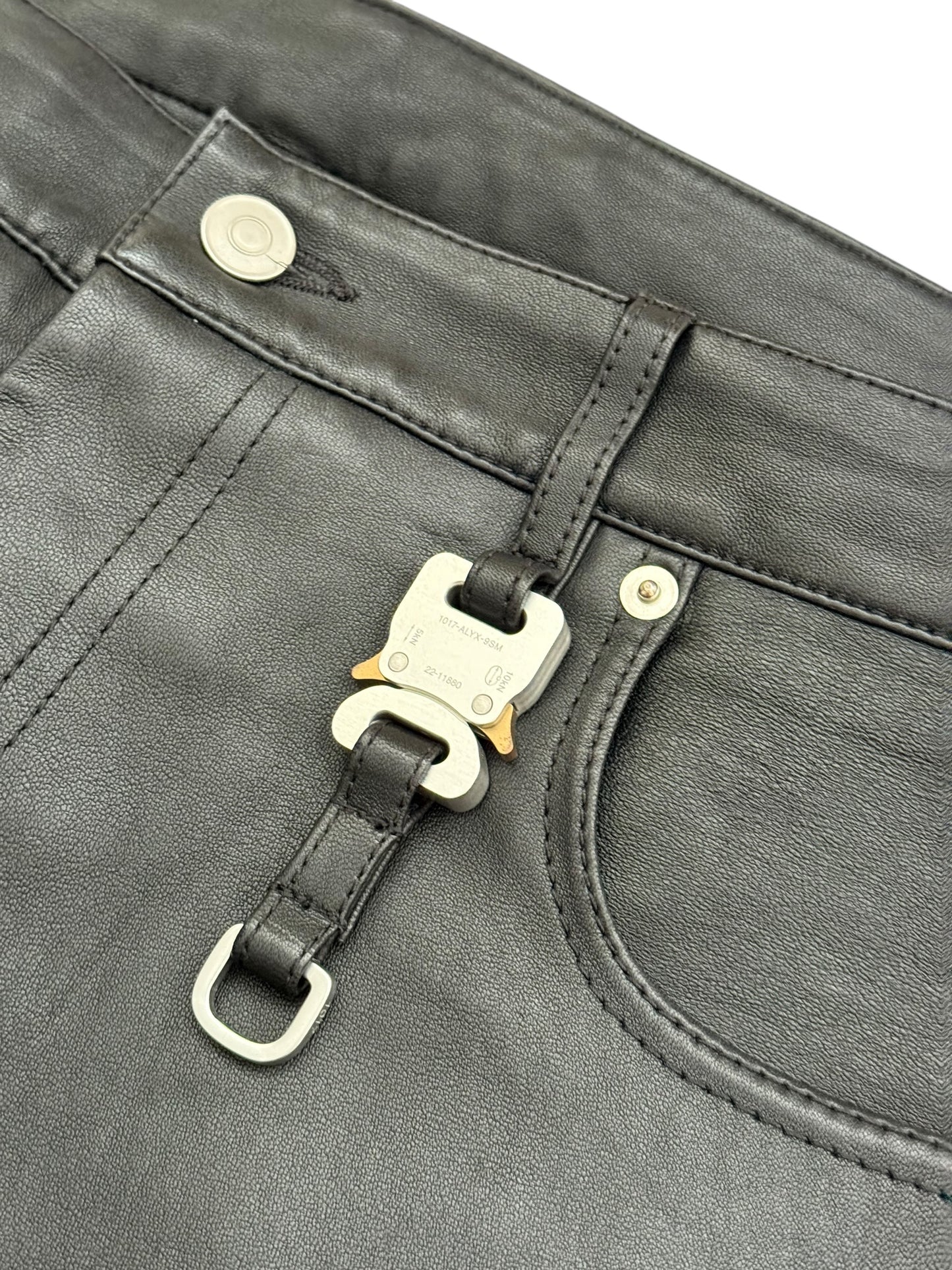 Lambskin Belt Loop Pants