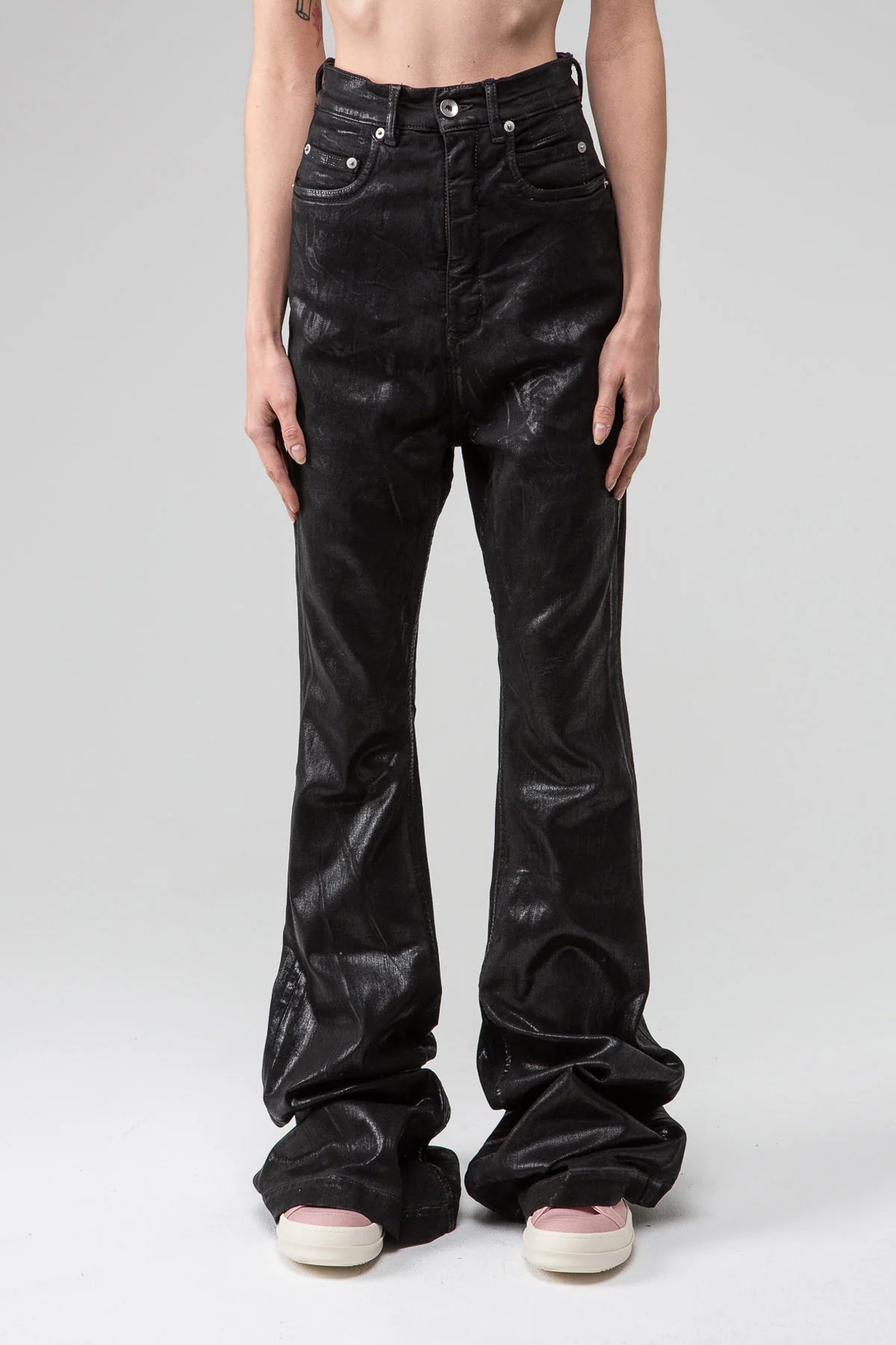 Waxed Foil Bolan Bootcut Flare Denim