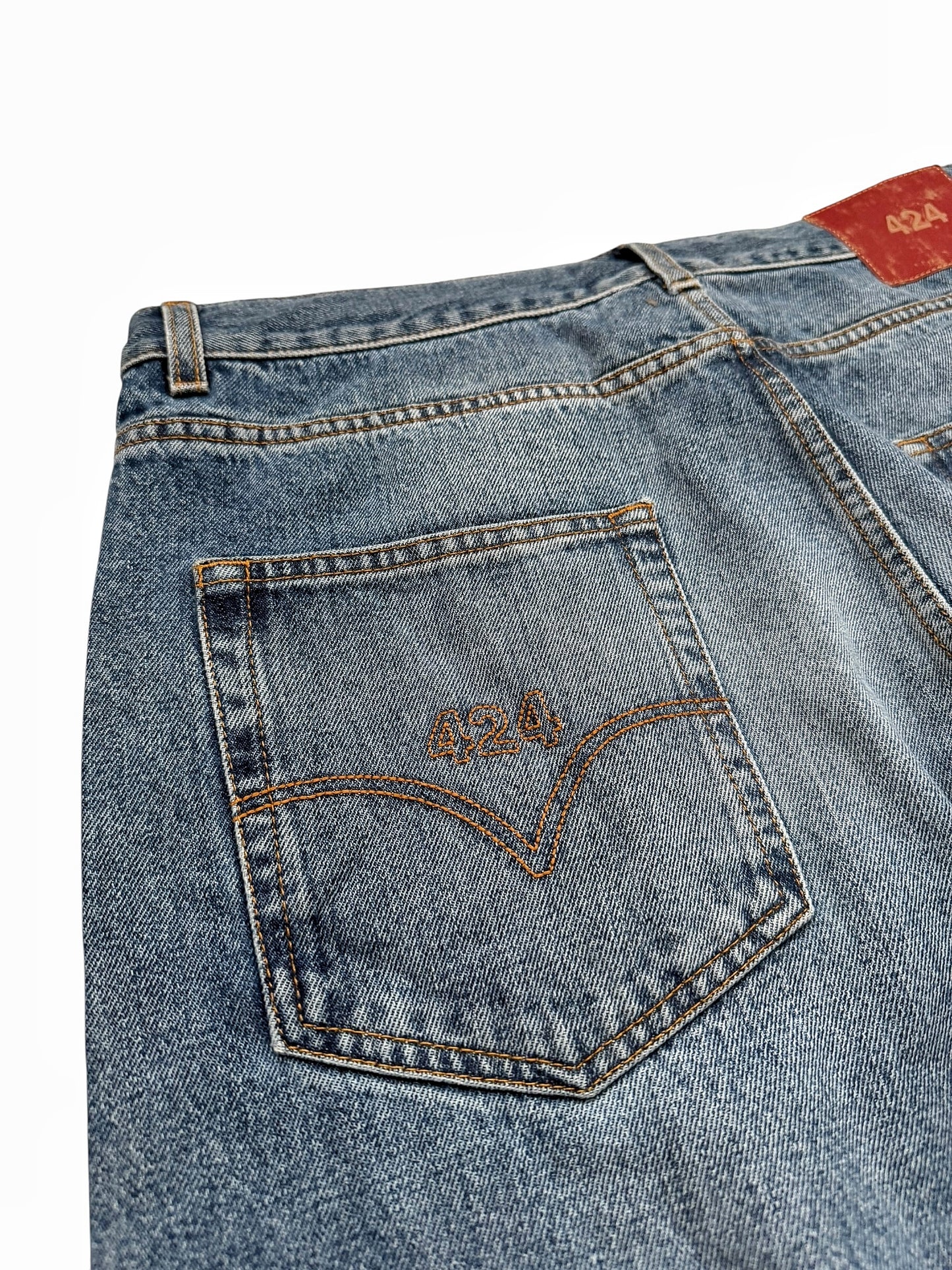 Blue 5 Pocket Denim Jeans Pants