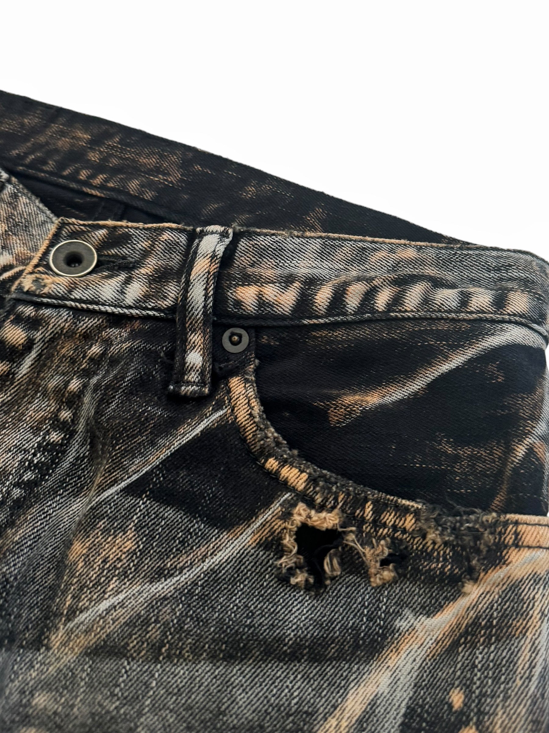 Hyde's Stage Worn S-Wolf Ocean Bleach Denim – Archive Reloaded