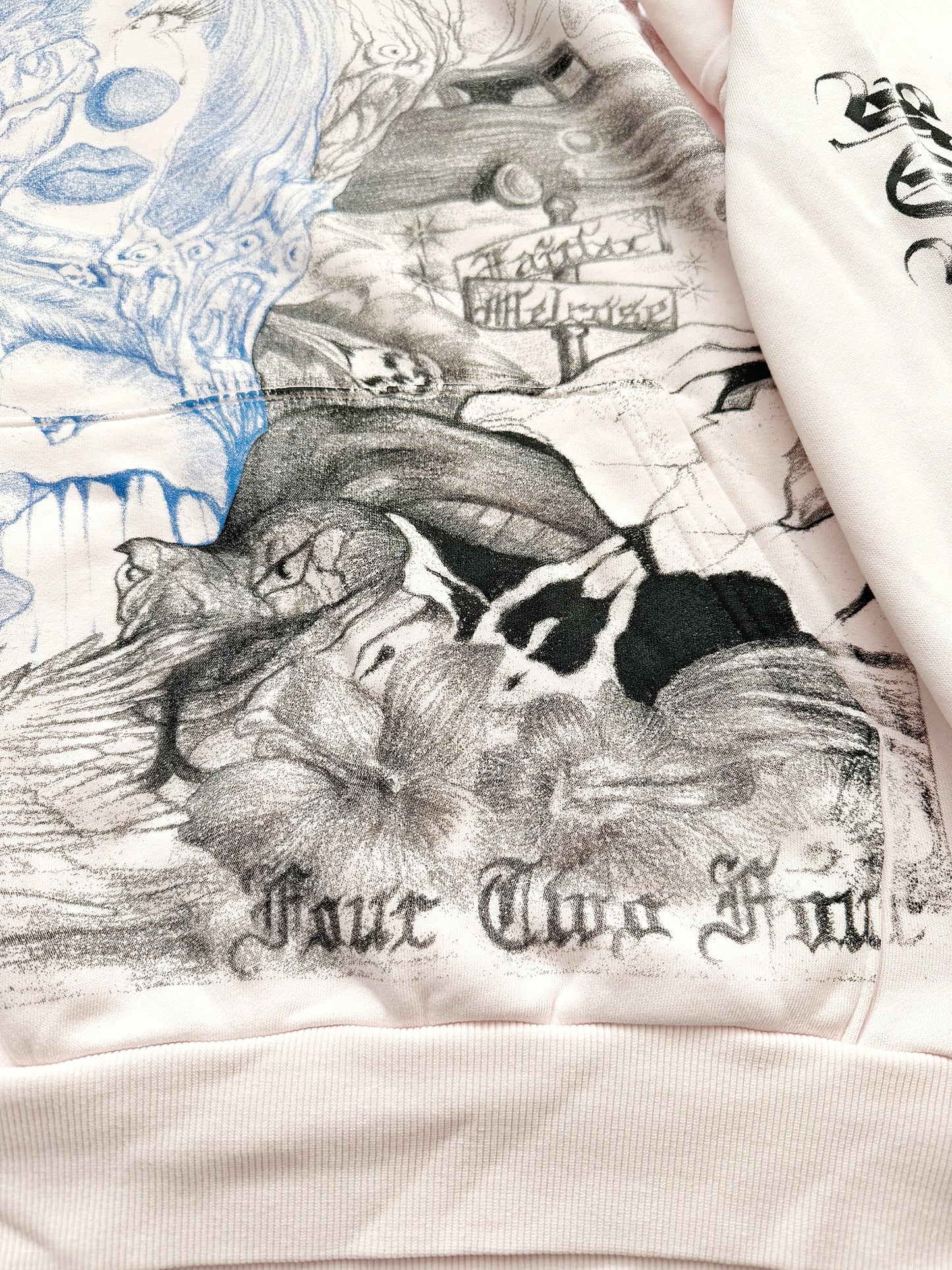Valentina Graves Tattoo Art Hoodie Pink