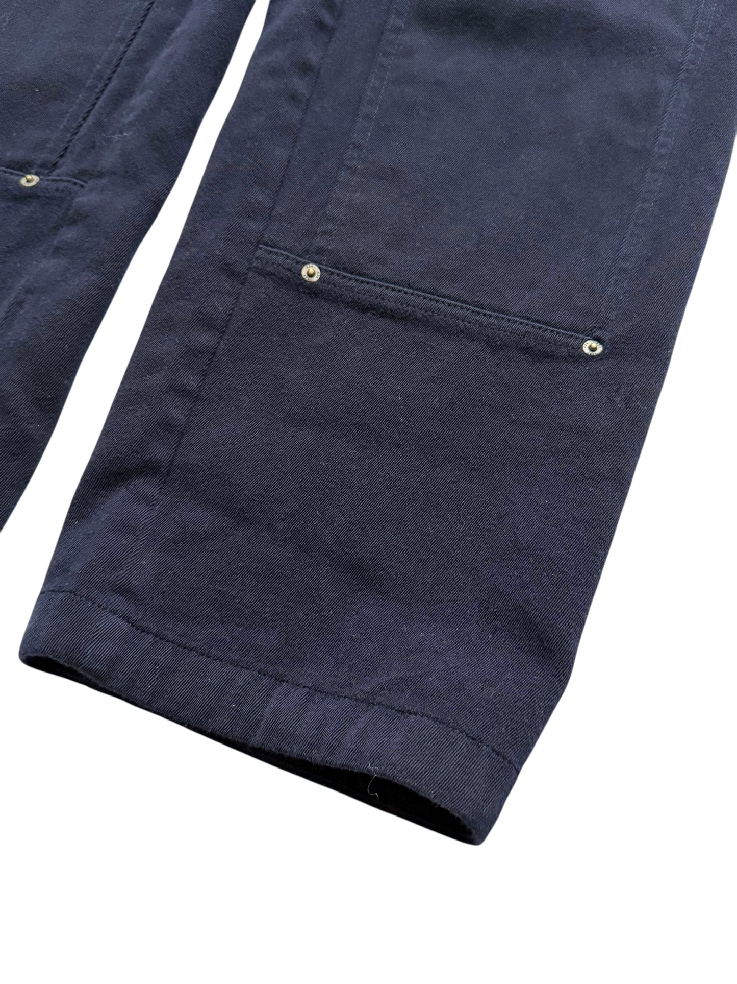 Navy Wool Carpenter Double Knee Pants