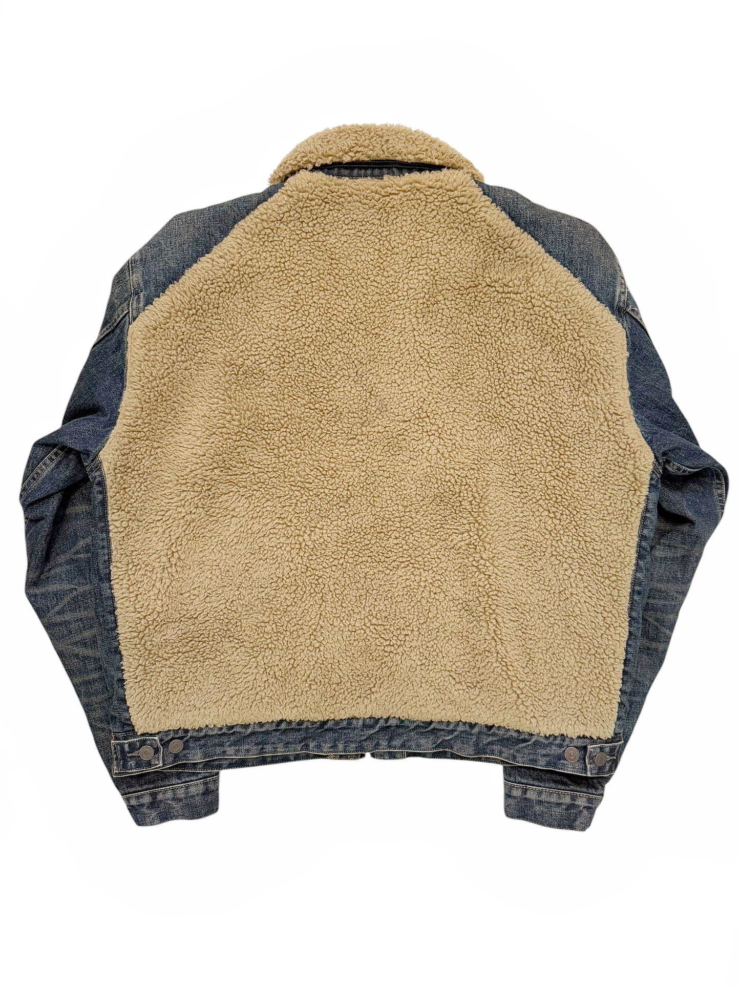 Dark Denim Grizzly Shearling Jacket