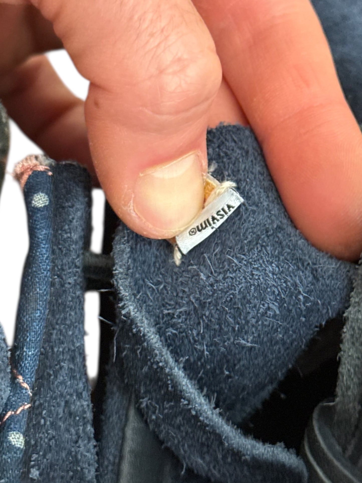 FBT Blue Geo Suede Boro Patchwork