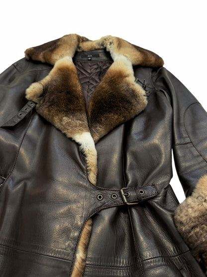Rabbit Fur Lambskin Coat