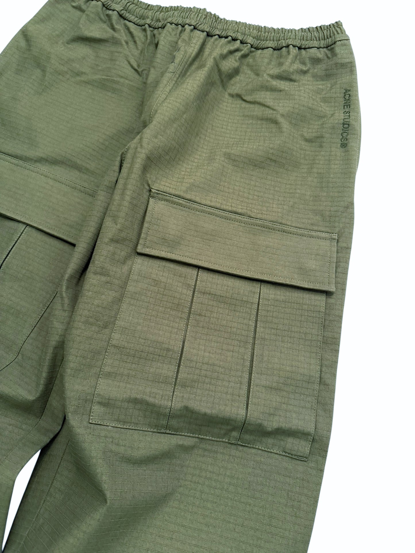 Green Baggy Ripstop Sandwich Bag Cargo Pants