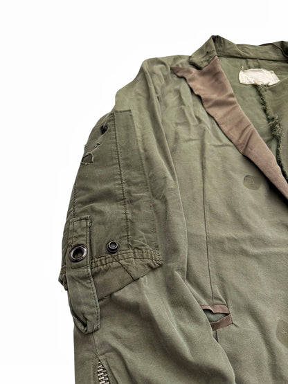 2014 Duffle Lee Denim Split Army Jacket Coat