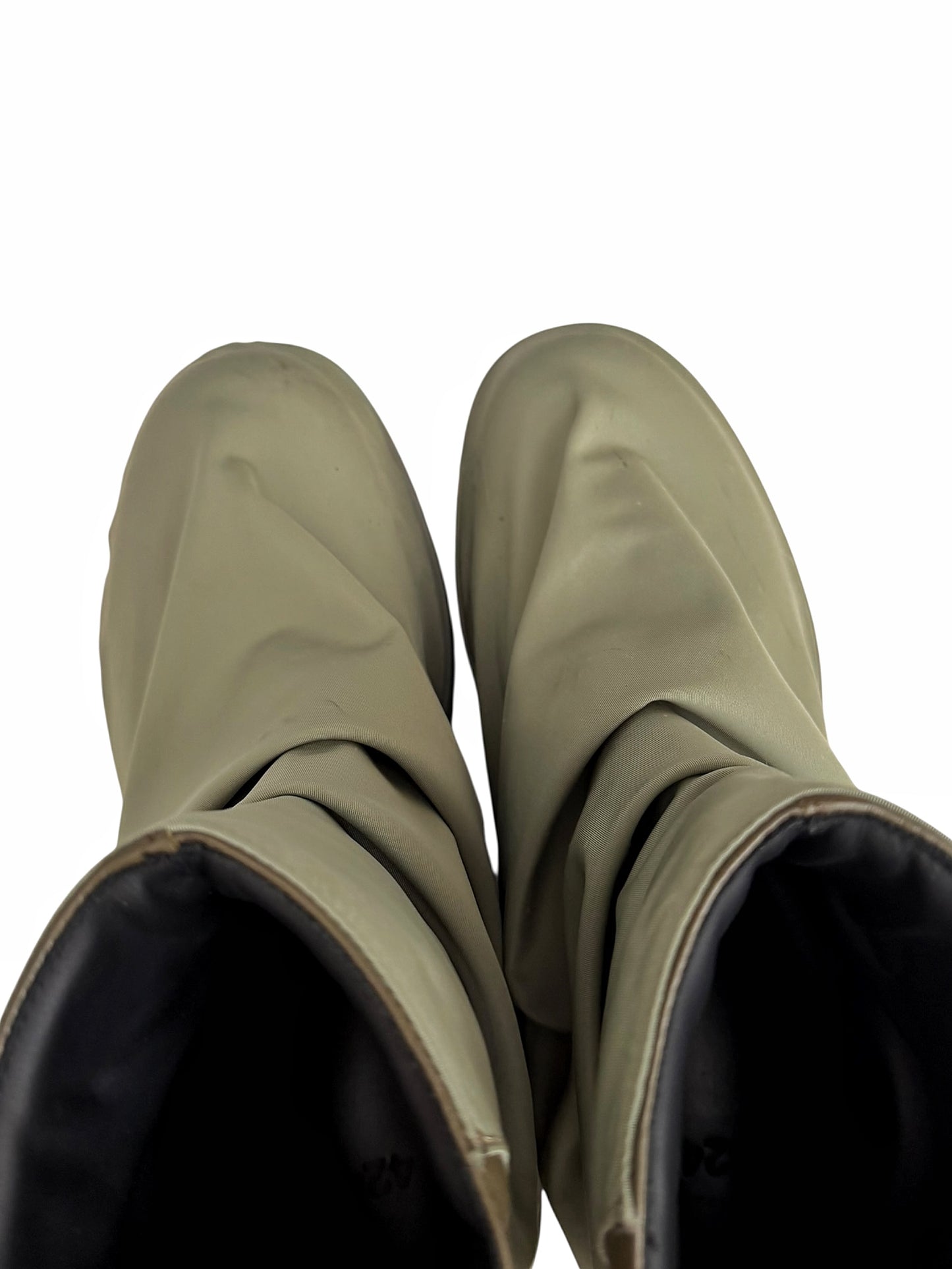 Military Nylon Green Marathon Boots