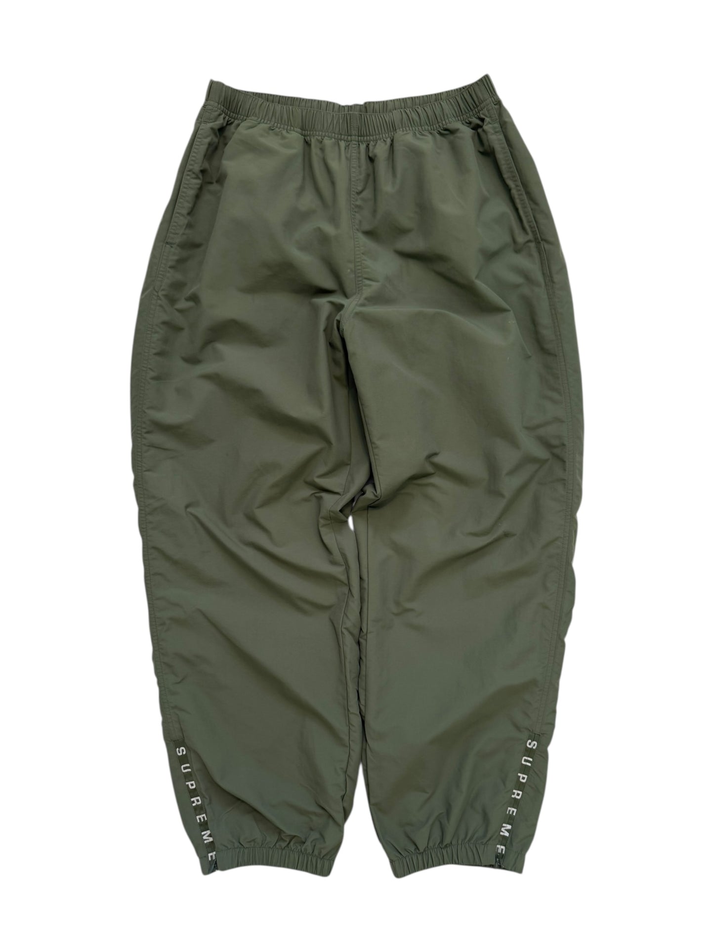 2023 Warmup Logo Zip Pants Olive