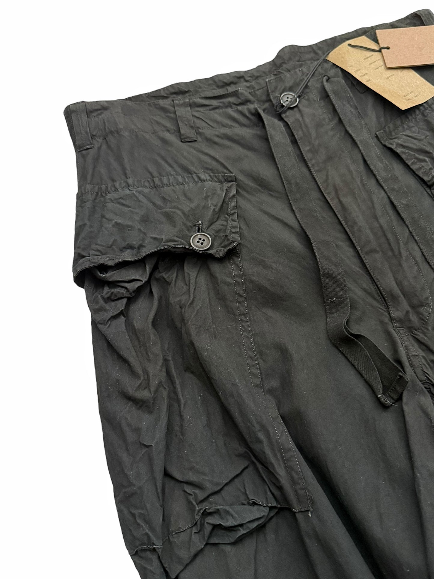 Monkey Pant Cargo Mud Dyed Black