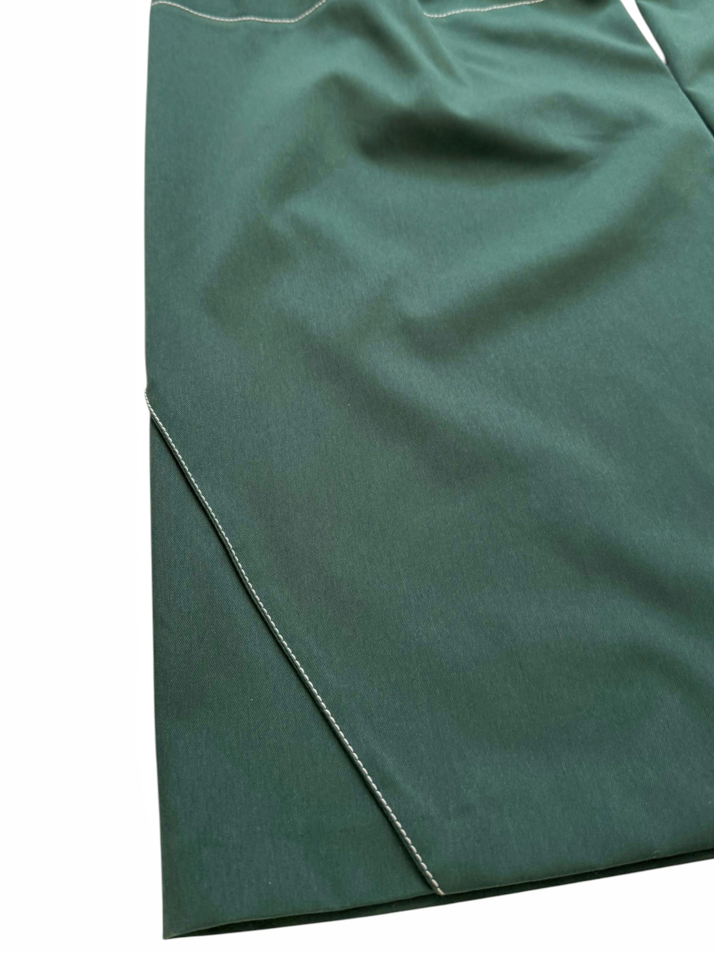 SS23 Angled Trouser Green Baggy Pant