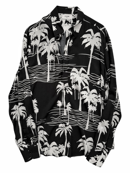 Viscose Palm Tree Long Sleeve Shirt