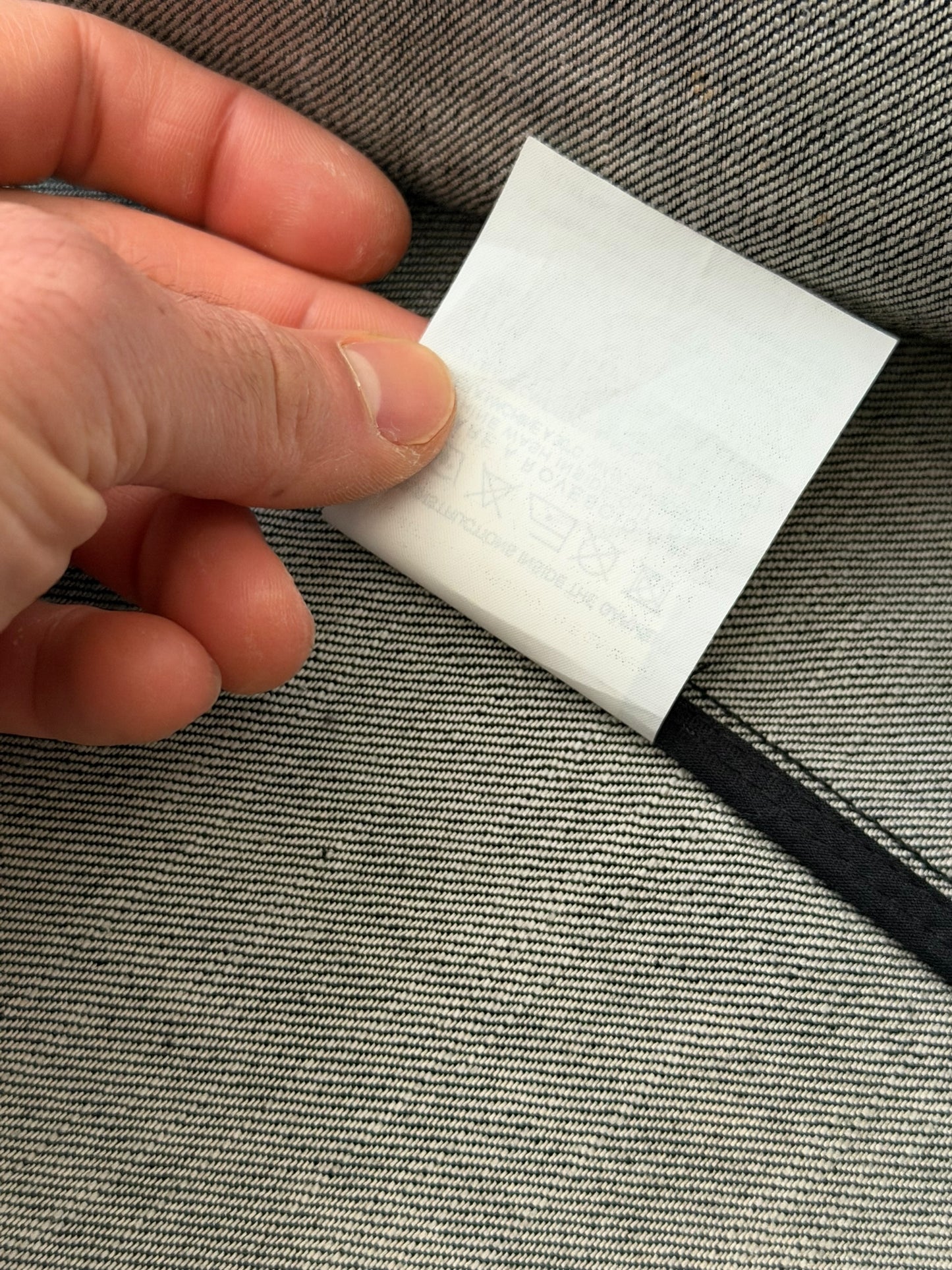 x Sterling Ruby Bleach Denim Blazer