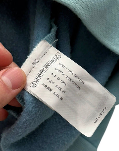 St Barths Exclusive Blue Overdyed Zip Rhodium Hoodie