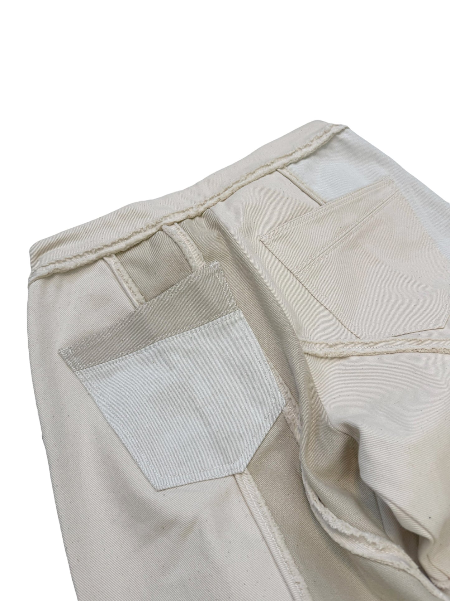 Eren Beige Patchwork Trouser