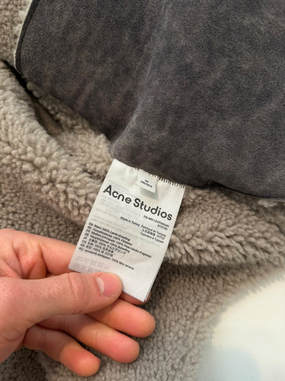 French Lamb Shearling Paneled Jacket