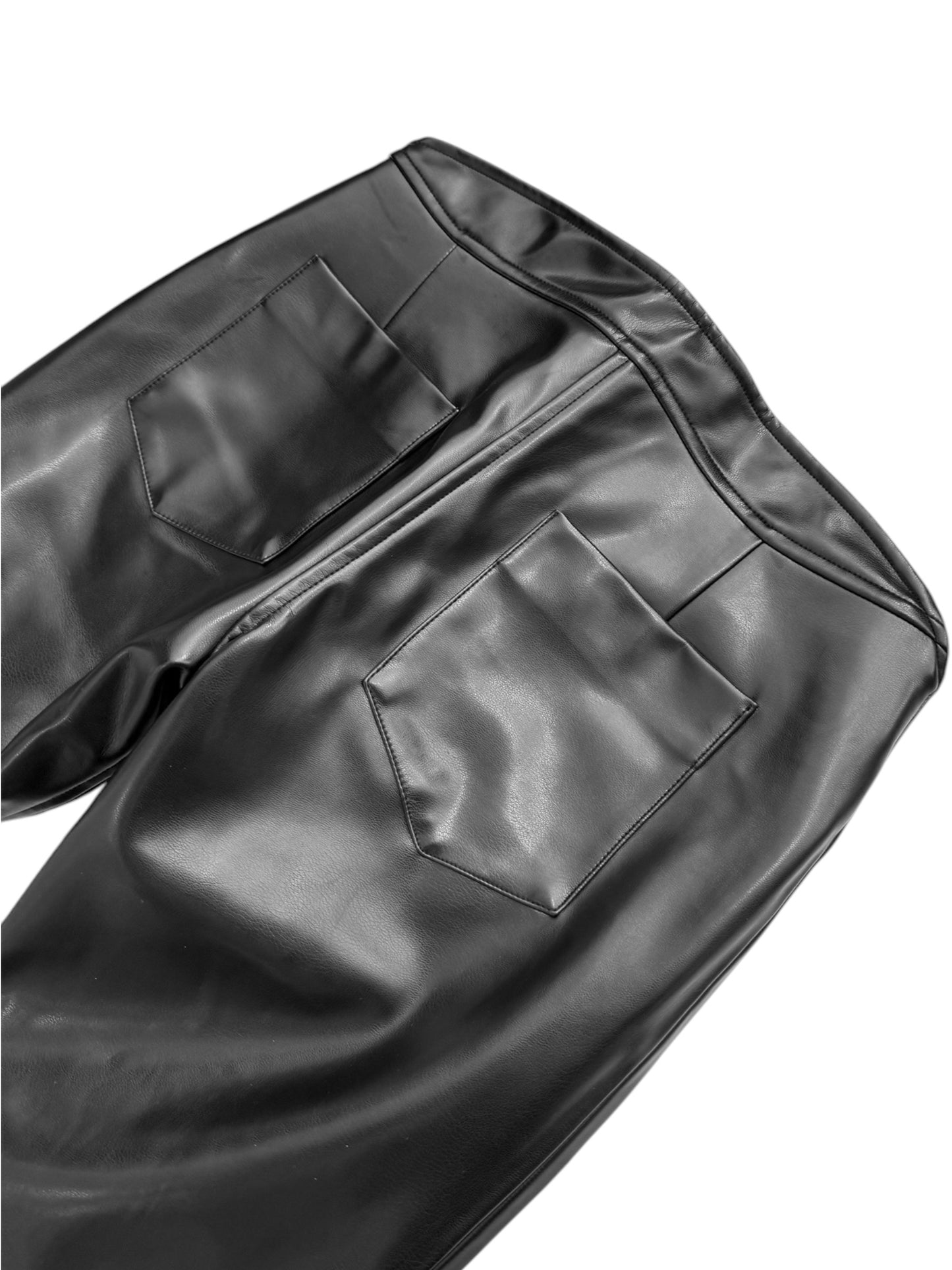 Airbrushed Grope Vegan Leather Pants