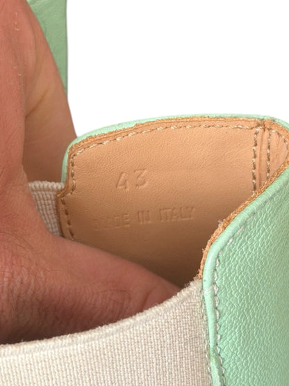 Mint Leather Cowboy Chelsea Boot
