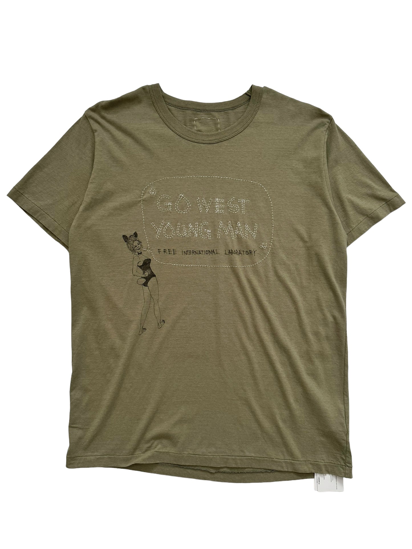 Go West Young Man Olive Shirt