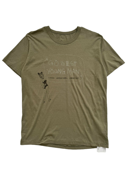 Go West Young Man Olive Shirt