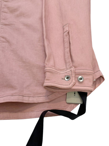 Pink Giacca Faded Denim Over Shirt