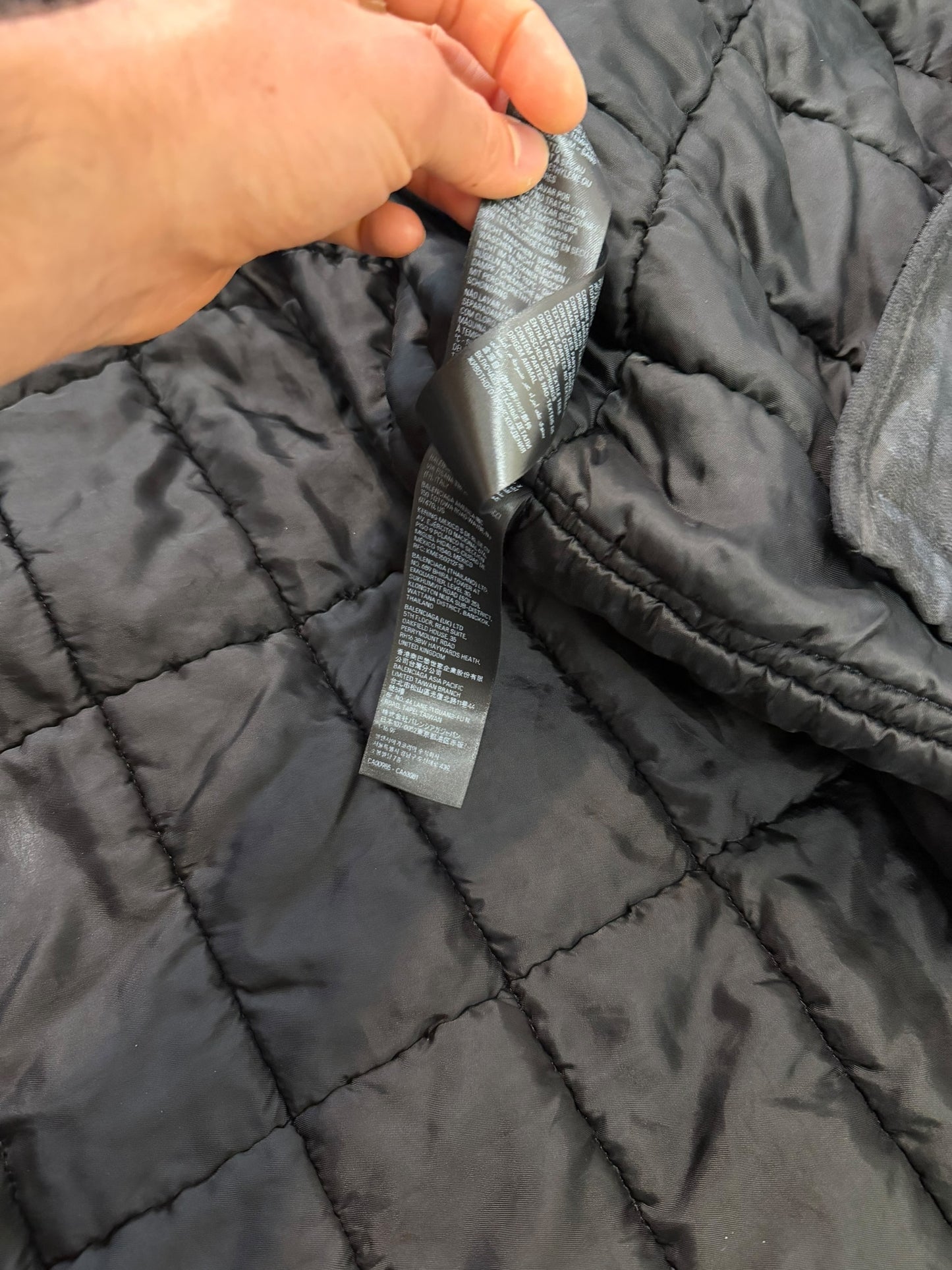 Graffiti Distressed Mud Fur Hood Parka