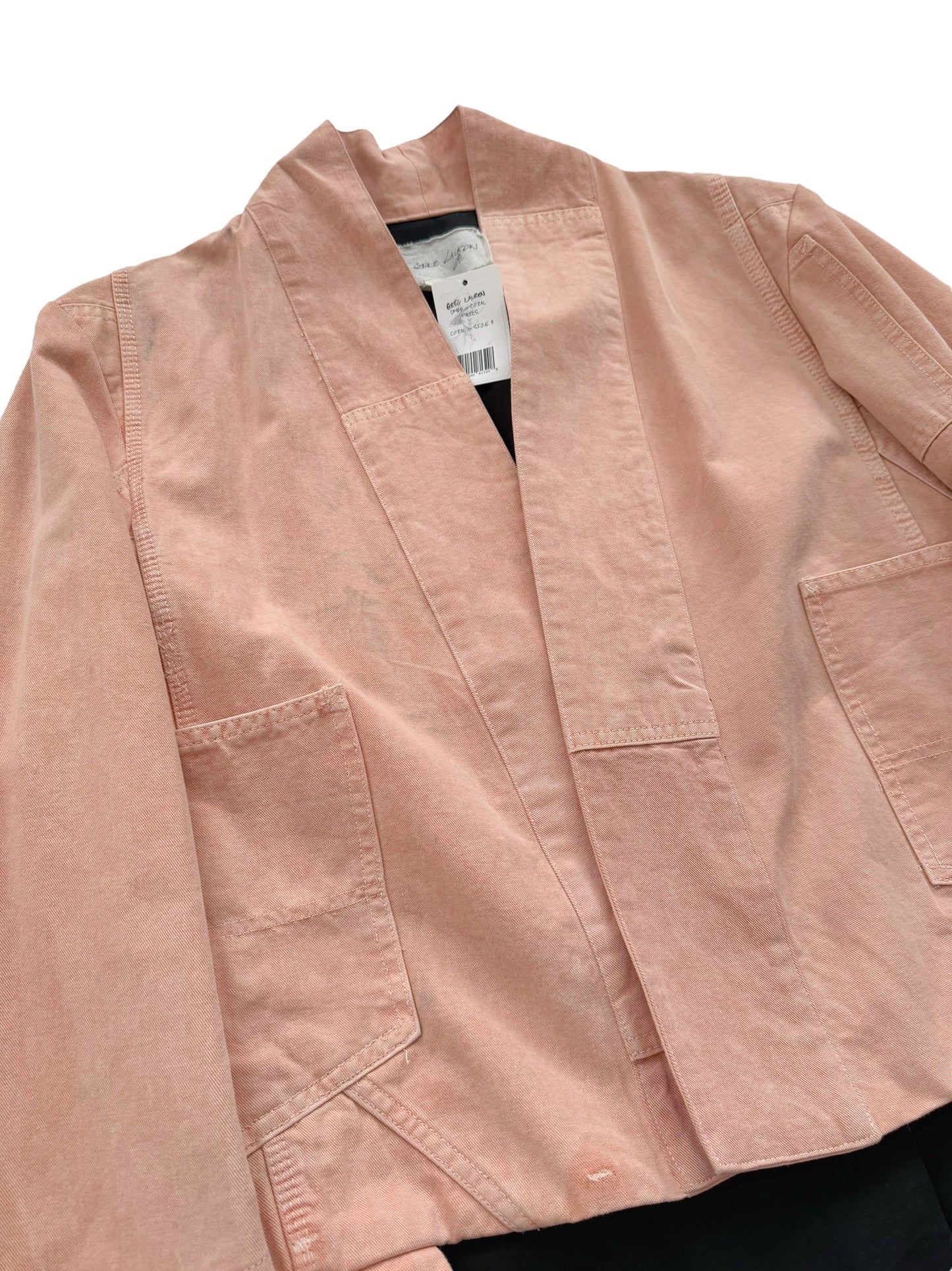 Coral Tail Patchwork Canvas Jacket