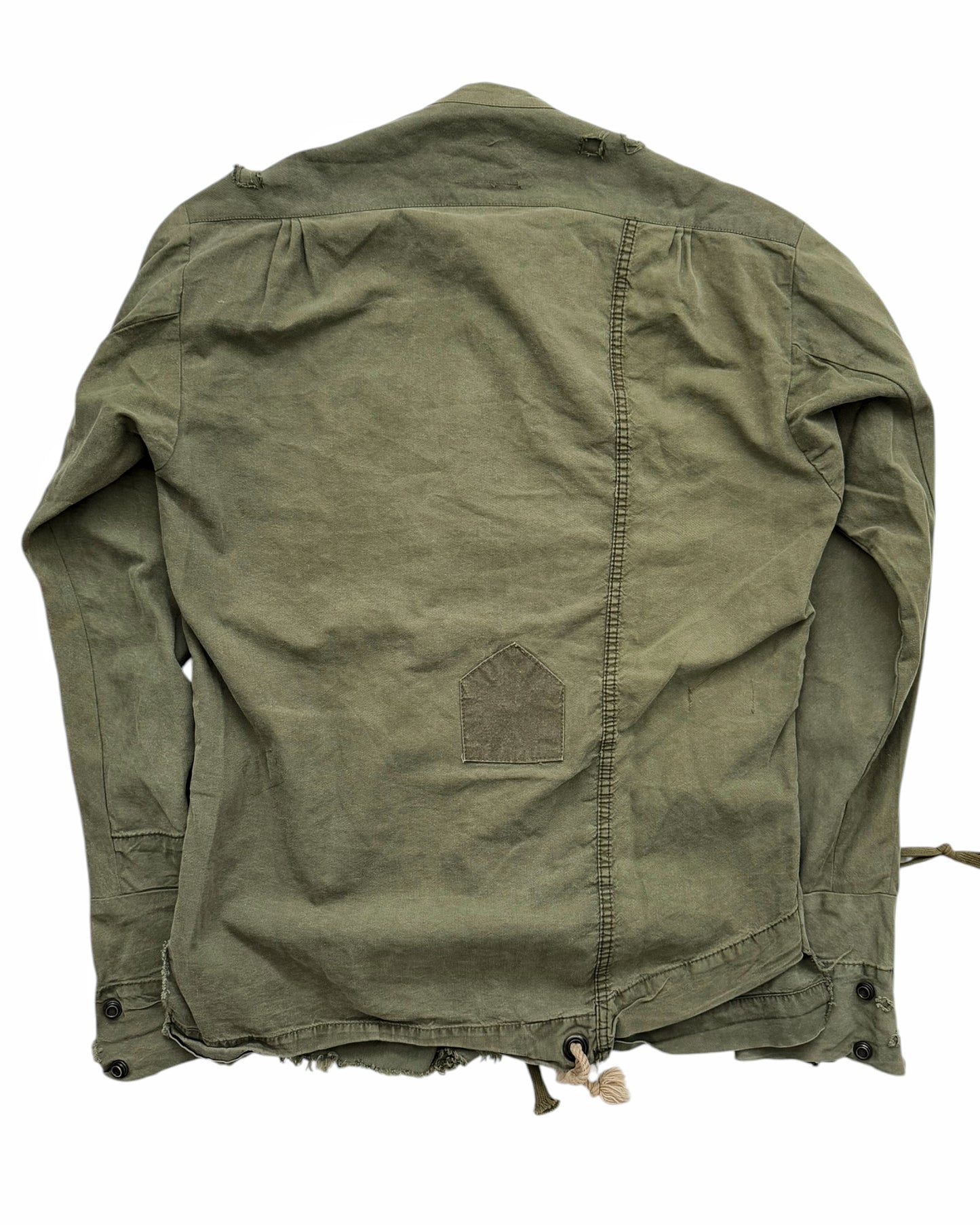 2018 Reconstructed Army Tent Shirt Jacket