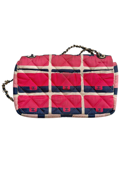 Jumbo CC Graphic Fade Print Flap Bag