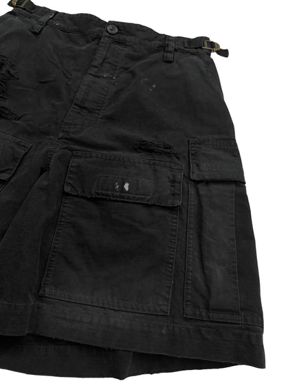 Thrashed Distressed Cargo Shorts