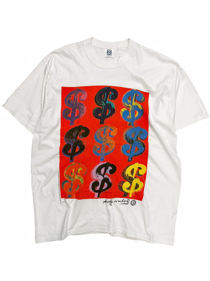 1996 Andy Warhol Dollar Signs Art Shirt
