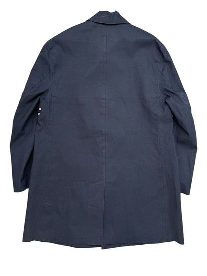 Bonded Cotton Navy Coat