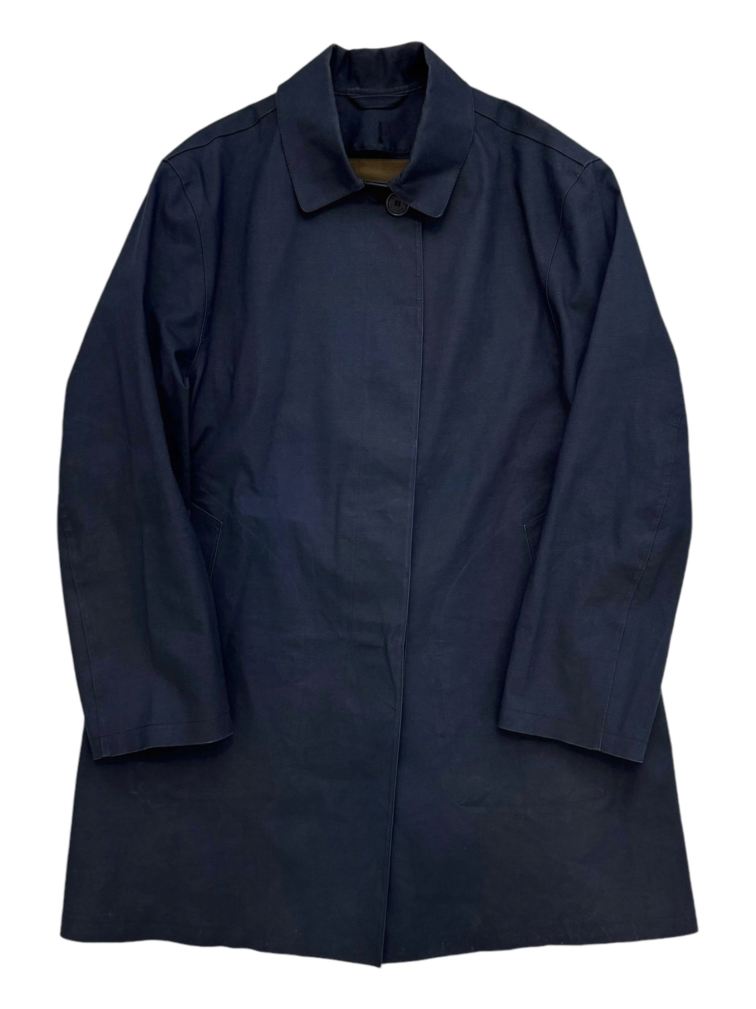 Bonded Cotton Navy Coat