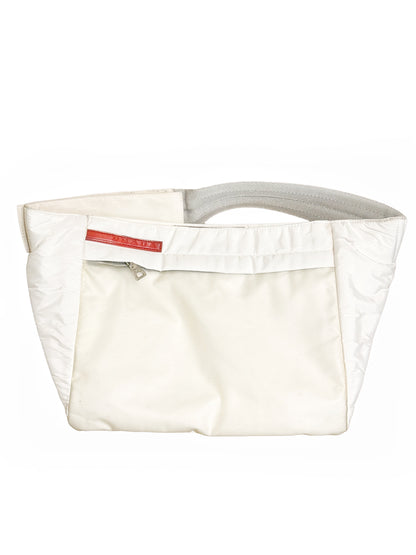 1999 Waist Tech White Nylon Bag