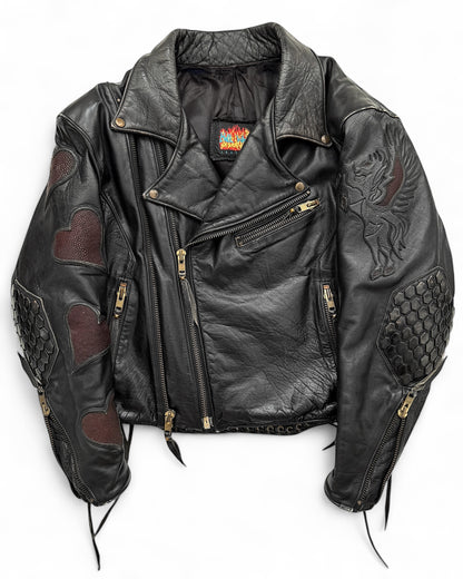 1980’s Custom Order Brass & Stingray Armored Leather Jacket