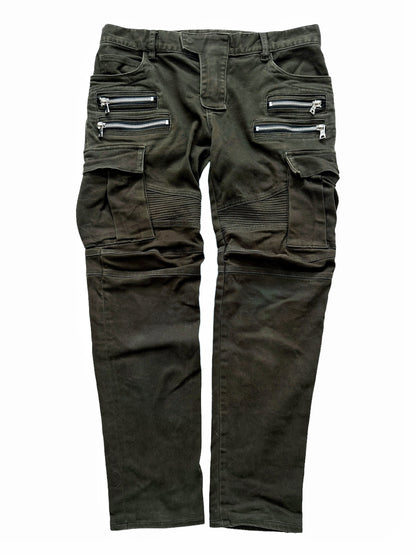 Decarnin Green Moto Biker Denim