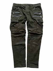 Decarnin Green Moto Biker Denim