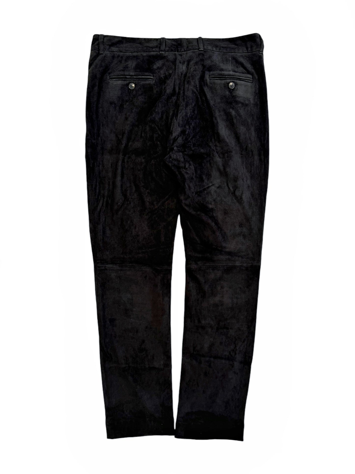 Suede Leather Silk Trouser