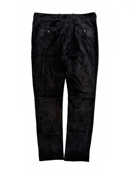 Suede Leather Silk Trouser