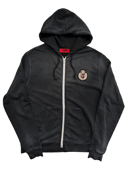 Faded Sun Crest Zip Up Hoodie